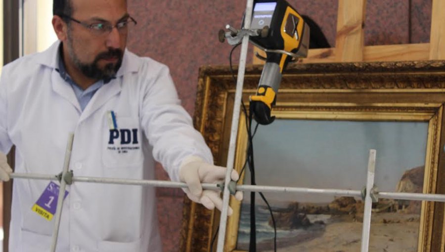 PDI inició catastro patrimonial con registro de 10 pinturas del Museo de Bellas Artes Palacio Vergara