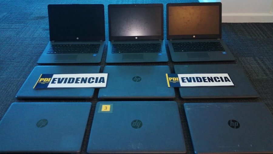 Recuperan nueve de los once computadores robados desde un colegio del cerro Barón
