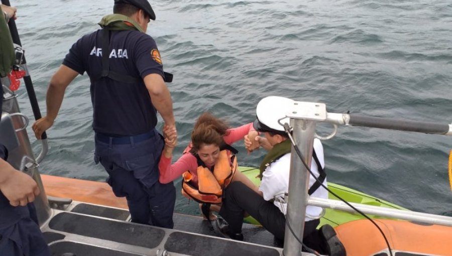 Autoridad Marítima de Ancud logró positivo rescate de kayakista en sector Faro Corona