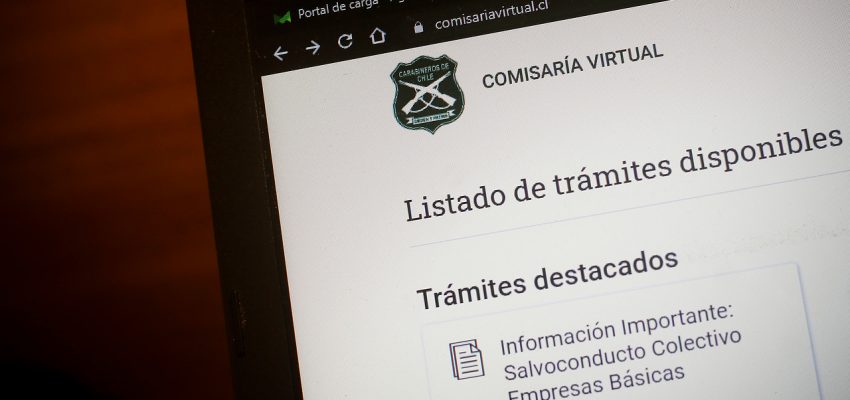 Comisaría virtual de Carabineros superó el millón de trámites en línea