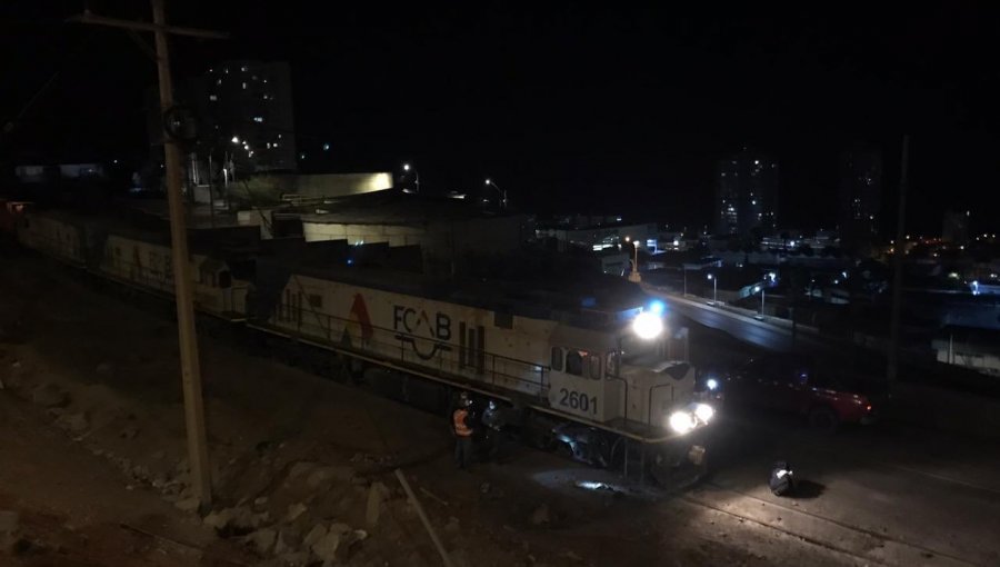 Una persona falleció tras ser atropellada por tren de carga en Antofagasta