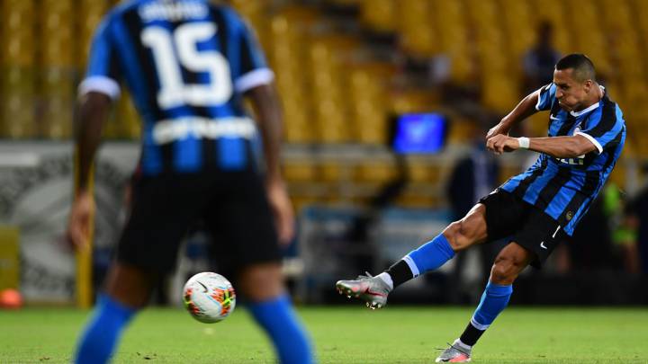 Alexis Sánchez ingresó y el Inter logró remontar un partido de infarto ante el Parma