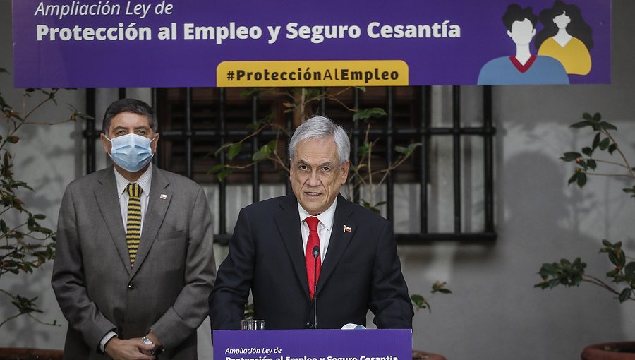 Presidente Piñera anuncia proyecto que mejora la Ley de Protección del Empleo y el Seguro de Cesantía