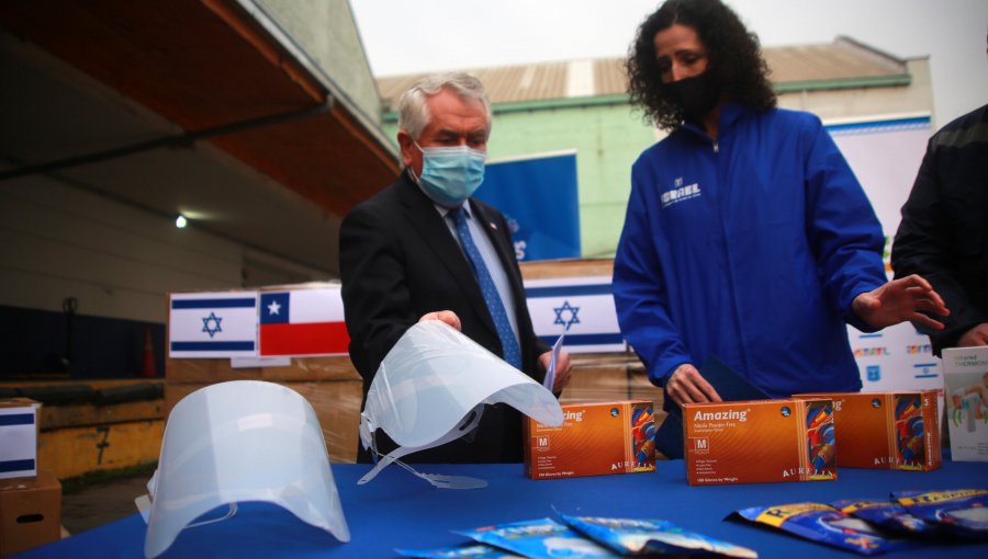 Gobierno de Israel entregó donación de 1,5 toneladas de elementos de protección personal a Chile