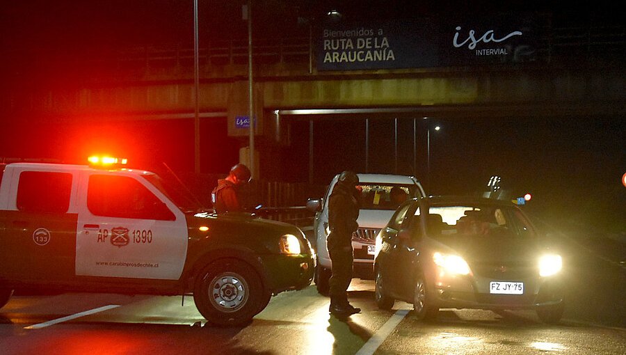 Carabinero resultó herido a bala durante enfrentamientos en Ercilla: ruta 5 Sur se mantiene cortada