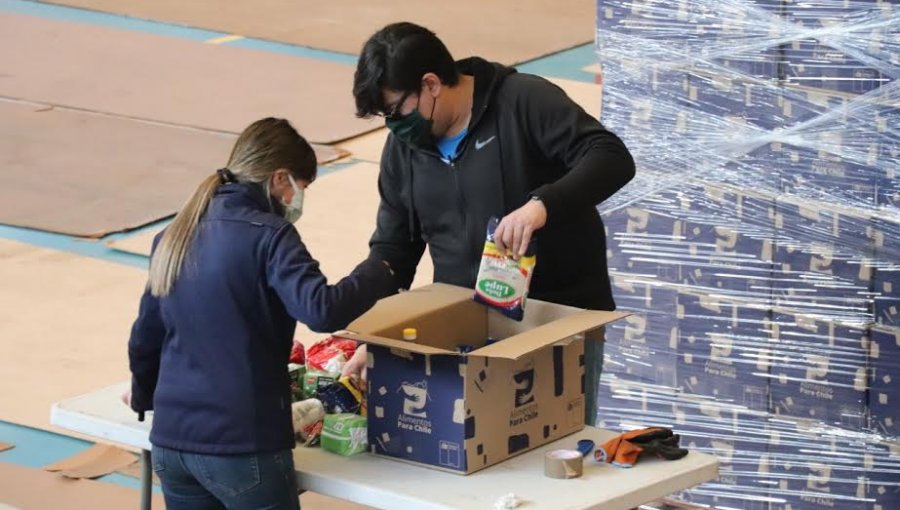 Balance 2ª entrega de cajas de alimentos: Cerca del 80% han sido distribuidas a municipios de la región de Valparaíso