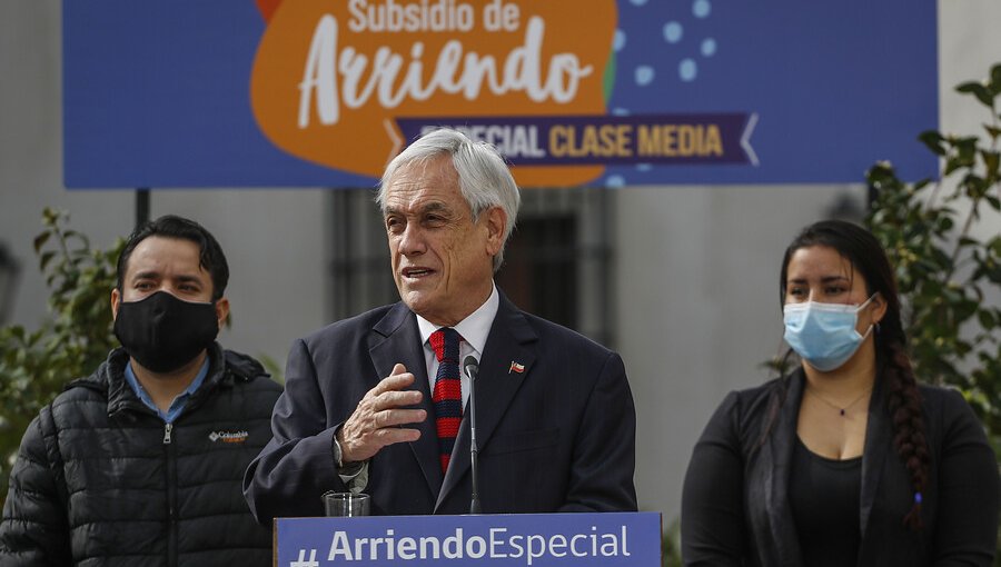Presidente Piñera anunció flexibilidad para postular a subsidio de arriendo para la clase media
