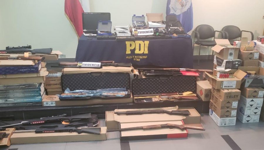 Operativo policial termina con cuatro detenidos por presunto tráfico de armas en San Felipe y Constitución: hay un carabinero incluido