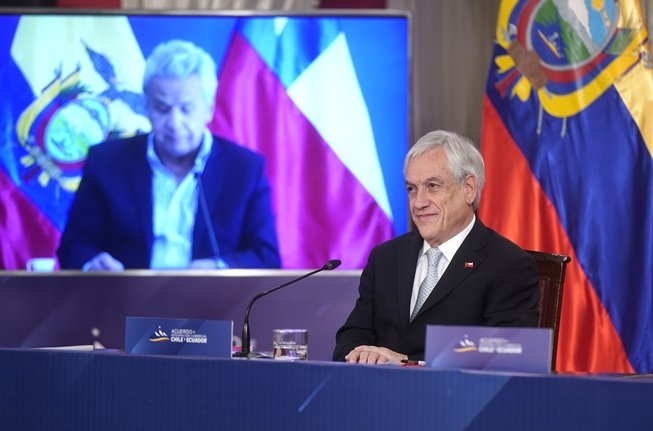 Presidentes Piñera y Moreno firman Tratado de Libre Comercio Chile-Ecuador