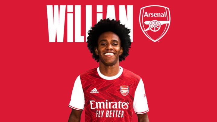 Willian dejó el Chelsea y jugará las próximas tres temporadas por el Arsenal de Inglaterra
