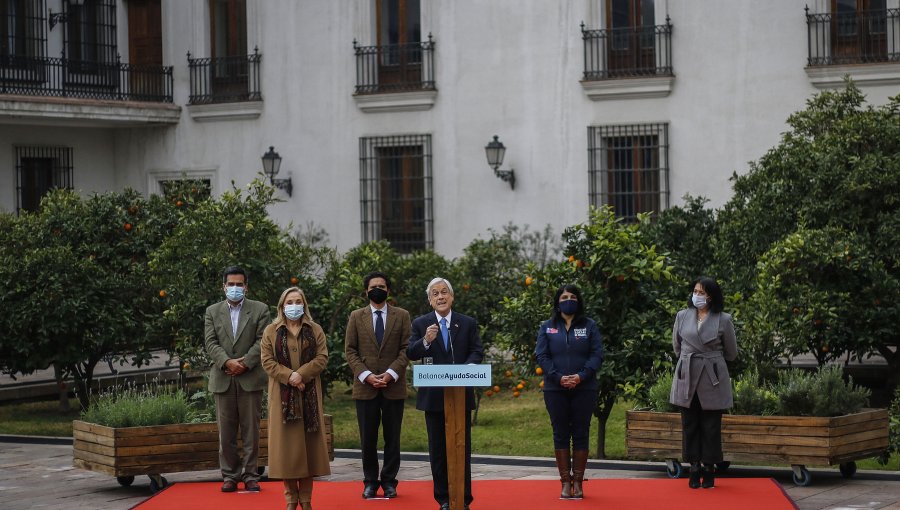 Presidente Piñera anuncia que más de un millón de personas han recibido el bono para la clase media