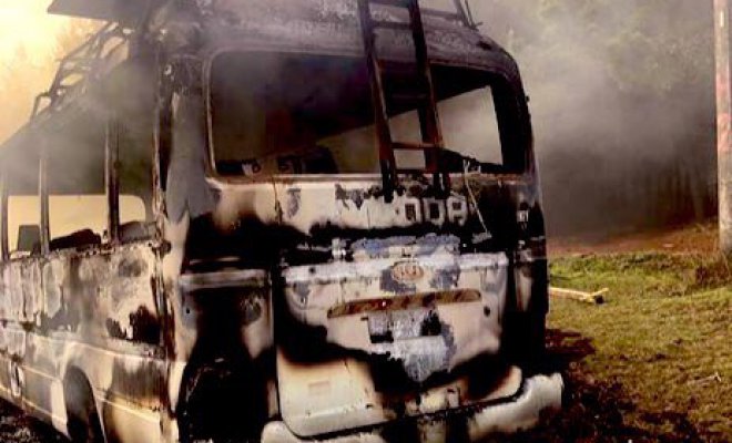 Nuevo ataque en Tirúa deja a dos trabajadores heridos y a un furgón quemado