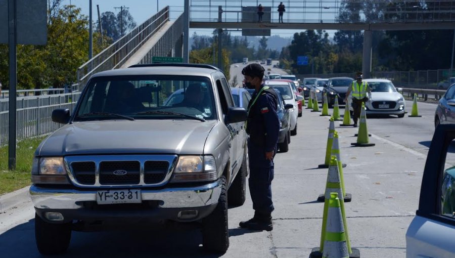 14 mil vehículos han sido enviados de regreso a la región Metropolitana por no cumplir con las normas sanitarias