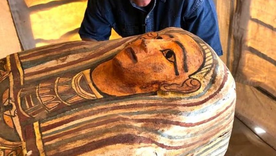 Descubren en Egipto 27 sarcófagos enterrados hace más de 2.500 años