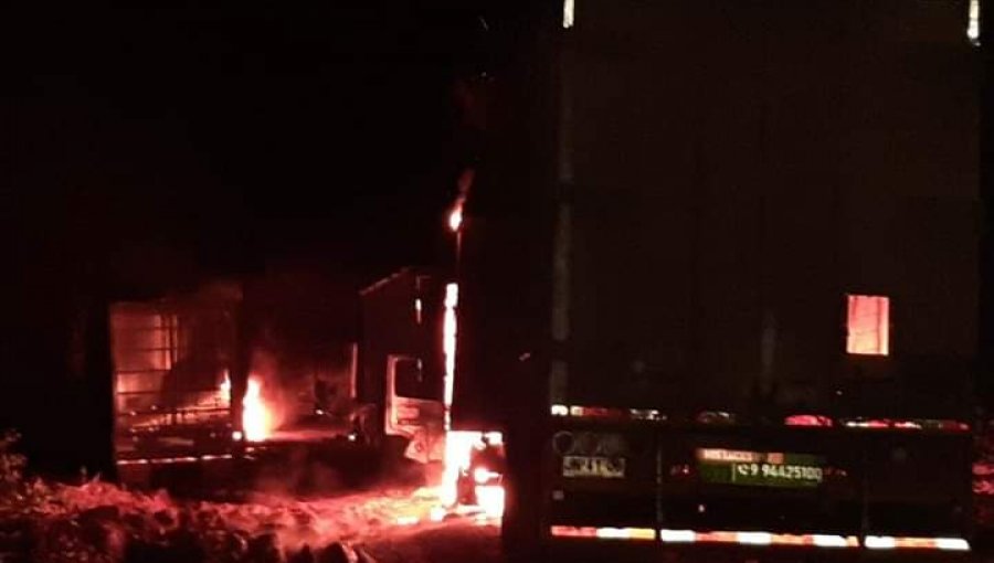 Detienen a presunto autor de atentado incendiario a seis camiones en Mulchén