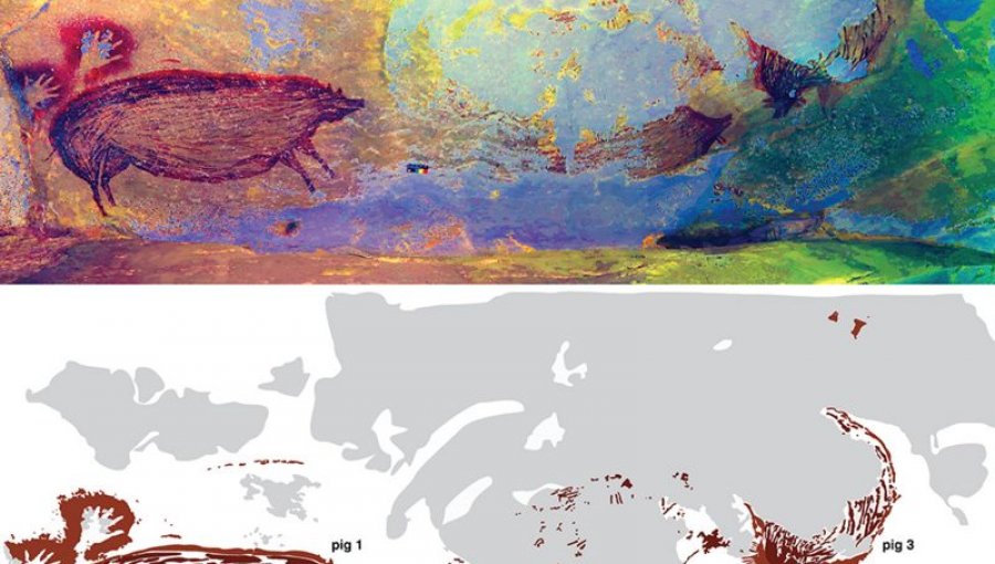 Arqueólogos descubren en Indonesia el dibujo de arte rupestre más antiguo del mundo