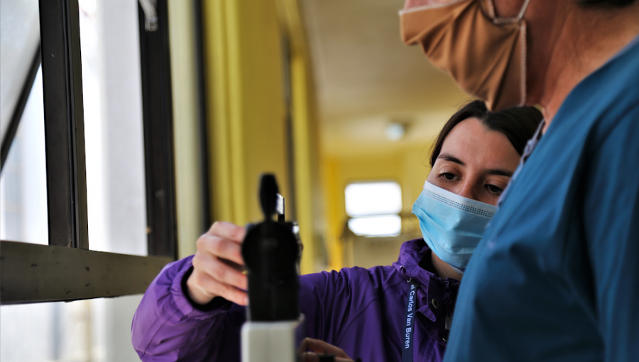Enfermeras y nutricionistas del Hospital Van Buren compartieron experiencias de su trabajo durante la pandemia