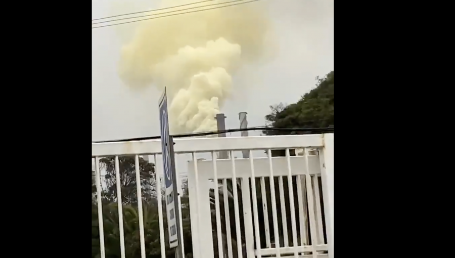 ENAP explicó los motivos de la emanación de humo amarillo desde sus instalaciones en Concón