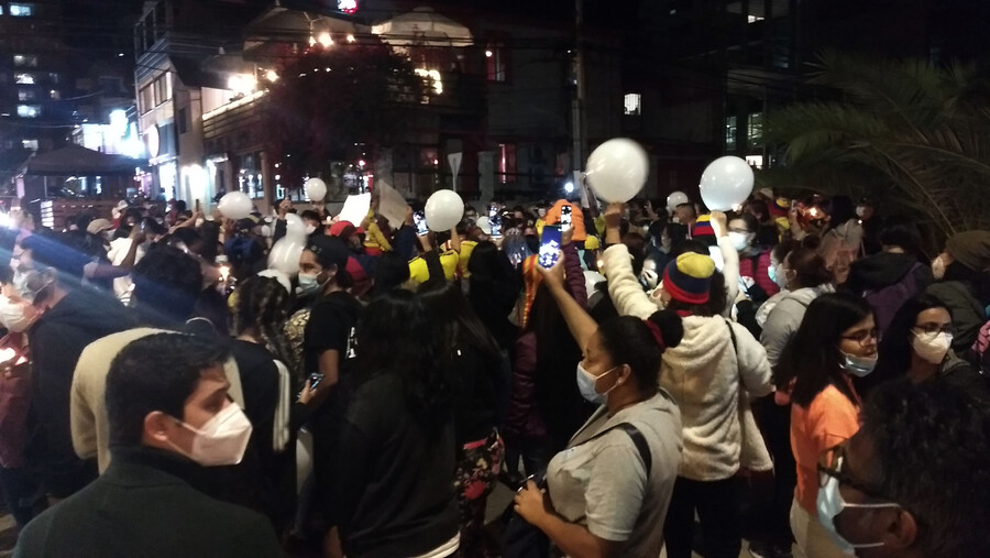 Ciudadanos colombianos se manifestaron en Antofagasta por crisis político-social que vive su país
