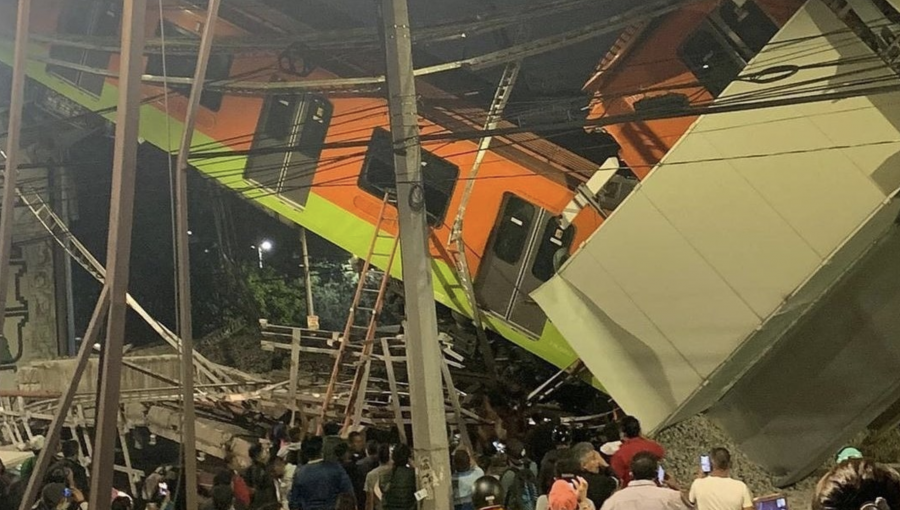 Al menos 23 muertos y 70 heridos deja caída de un tren luego que se desplomara un viaducto en Ciudad de México