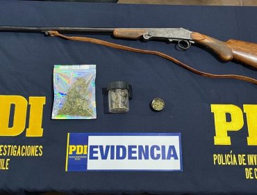 Desbaratan foco de microtráfico en Los Andes: detienen a hombre e incautan droga y una escopeta
